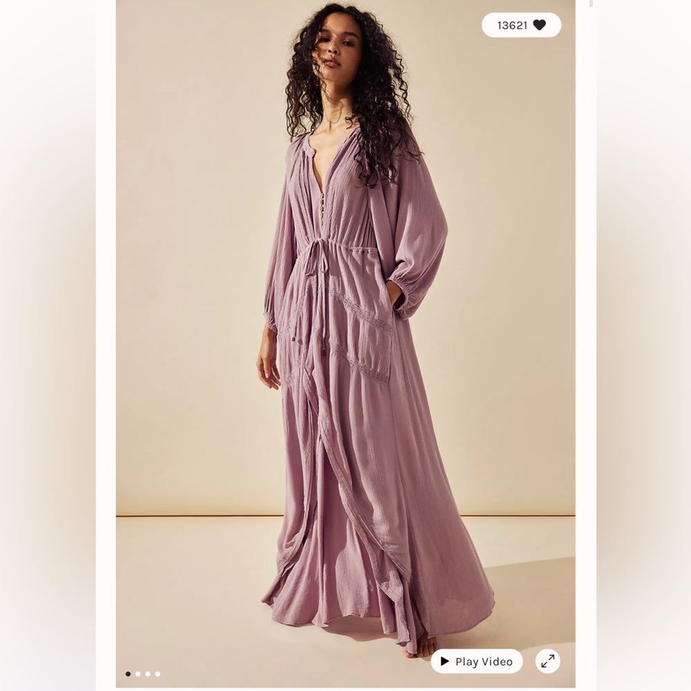 Free People Plenty Of Love Billowy Romantic Maxi Dress